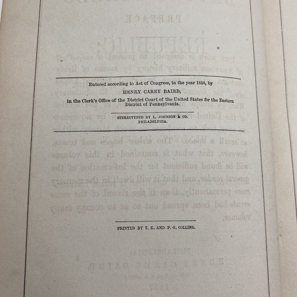 Battle Fields of the Republic 1857 Henry Harrison Antique Military History Book - Picture 6 of 14